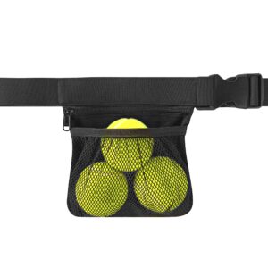 nebudo tennis ball band holder pickleball tennis balls pickleballs holding accessory for women skirt men waist hip bags accessories pouch sack pickle ball bag carrier gadgets gear band travel pocket