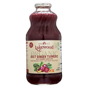 lakewood organic beet ginger turmeric juice, 32 fz