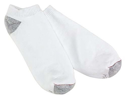 Hanes Ultimate mens Socks, 6-pair Hanes 6 Pack Ultra Cushion FreshIQ Odor Control with Wicking Ankle Socks White, White, One Size US