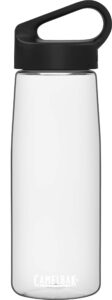 camelbak carry cap bpa free water bottle with tritan renew, 25oz, clear