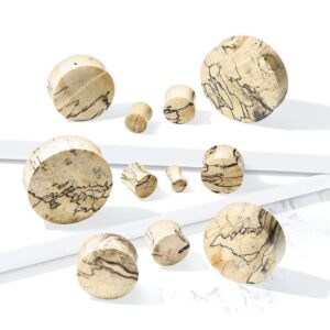 Covet Jewelry Spalted Tamarind Wood Saddle Plug (4GA (5mm))