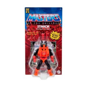 Masters of the Universe Origins Stinkor Action Figure, 5.5-in Collectible MOTU Battle Character for Play and Display, Gift for Kids Age 6 Years and Older and Adult Collectors