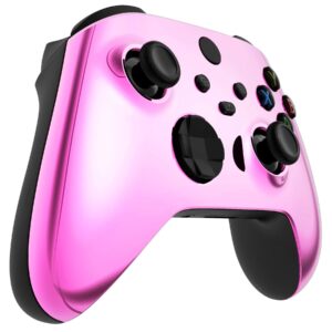 eXtremeRate Custom Shell for Xbox Core Wireless Controller - Revamp Your Gaming Gear - Chrome Pink Replacement Game Acessories Cover Faceplate for Xbox Series X & S Control [Controller NOT Included]