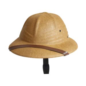 100% Straw Helmet Pith Sun Hat Summer Men Vietnam War Army Hat Dad Boater Bucket Hats Safari Jungle Miners Cap