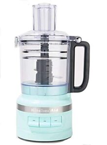 kitchenaid rkfp0919ic 9 cup food processor plus, ice blue (renewed) certified refurbished