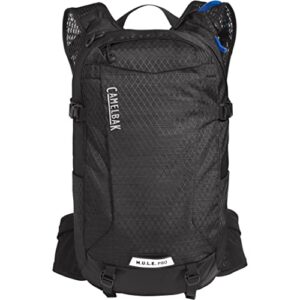 CamelBak Women's M.U.L.E. Pro 14 Bike Hydration Backpack 100oz - Body Mapping Technology, Black/White