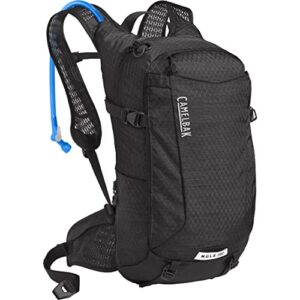 camelbak women's m.u.l.e. pro 14 bike hydration backpack 100oz - body mapping technology, black/white