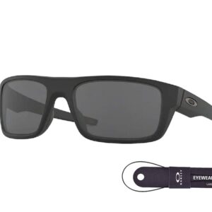 Oakley Drop Point OO9367 Matte Black/Grey 60MM Non-Polarized Rectangle Sunglasses for Men