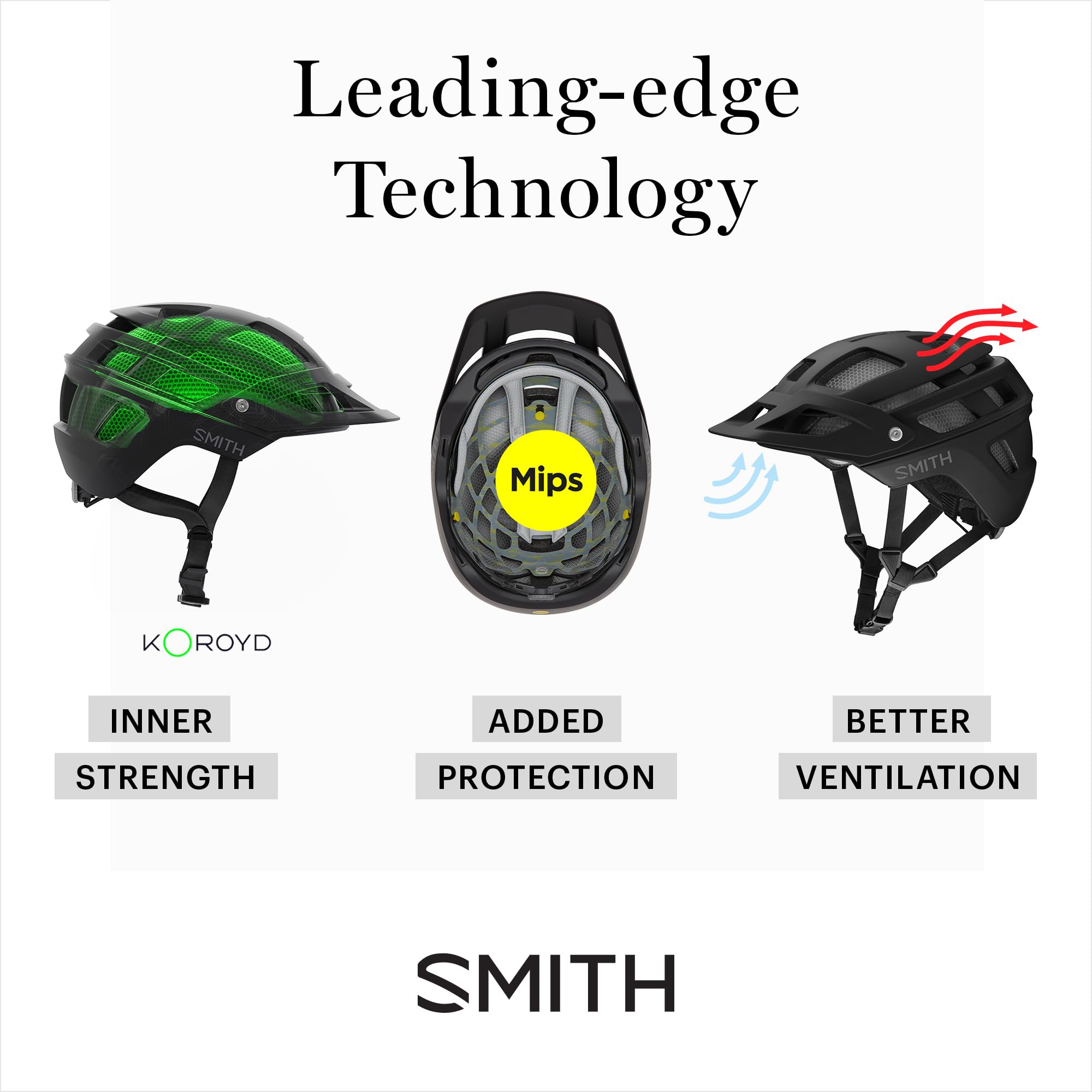 SMITH Mainline MTB Cycling Helmet – Downhill Certified Adult Enduro Mountain Bike Helmet with Koroyd + MIPS Technology – Lightweight Impact Protection for Men & Women – White/Black, Large