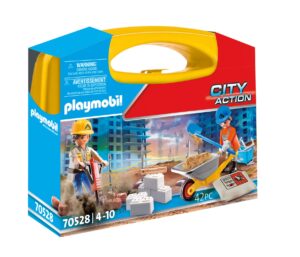 playmobil construction site carry case