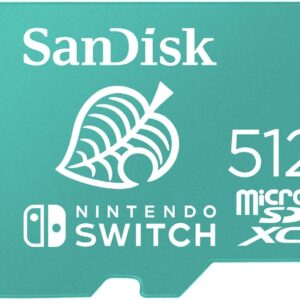 SanDisk 512GB Nintendo Switch MicroSD Card/Memory Card for Nintendo Switch Lite 512 GB (SDSQXAO-512G-GNCZN) Bundle with 1 SD & MicroSDXC Card Reader