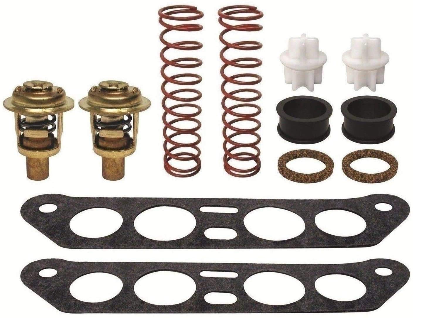 GLM Thermostat Kit for Johnson & Evinrude V4 Crossflow 85 88 90 100 110 112 115 140 hp Replaces 434841, 18-3673 Read Item Description for Applications