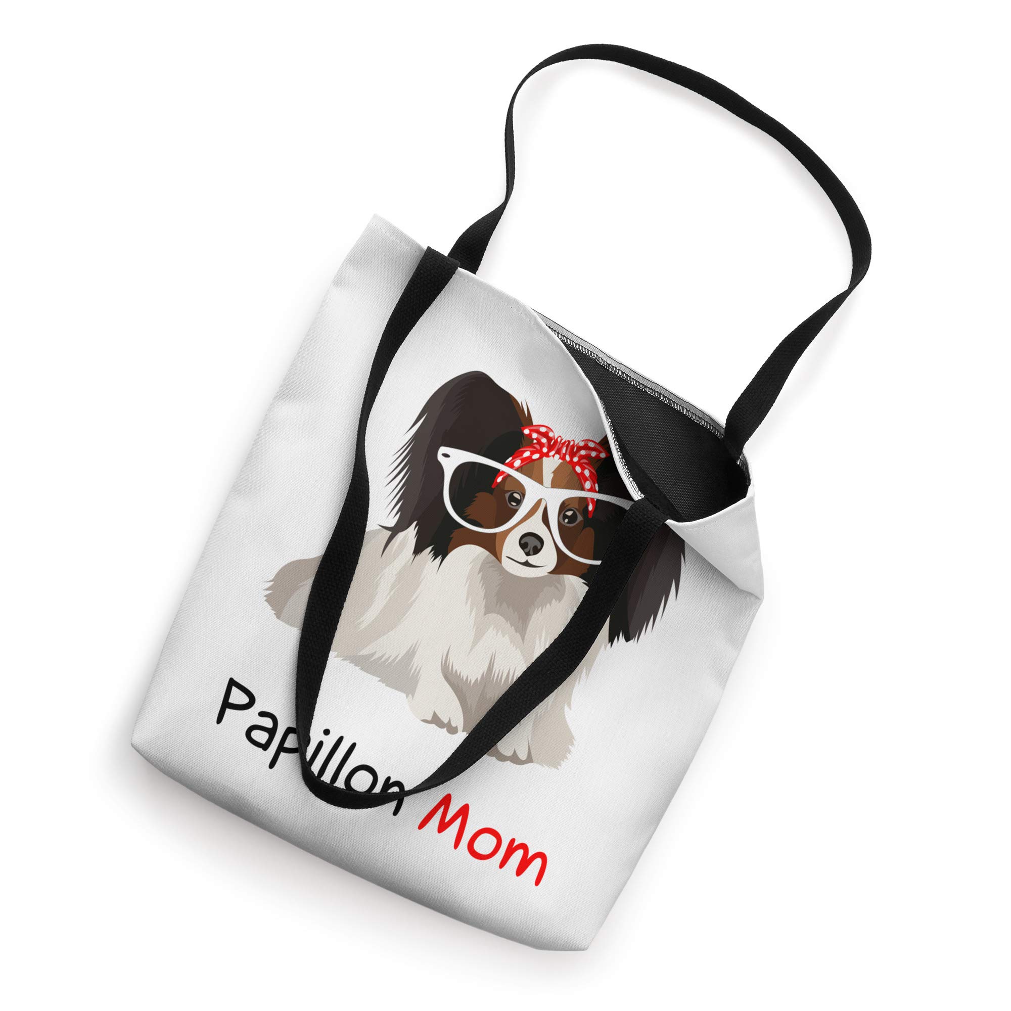 Papillon Mom Bandana Womens Papillon Dog Tote Bag