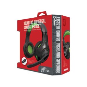 Armor3 "Soundtac" Universal Gaming Headset (Green) for Xbox Series X/Xbox Series S/Nintendo Switch/Lite/ PS4/ PS5/ Xbox One/Wii U/PC/Mac - PlayStation 5