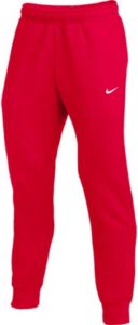 nike club men's training joggers (red, small)