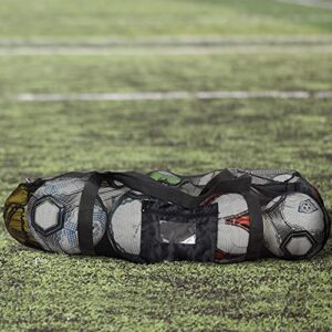 Athllete Extra-Large Heavy-Duty Soccer Ball Bag (34” X 24”) with Comfortable Shoulder Straps - High Capacity Mesh Ball Bag for Sports and Training