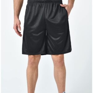 5 Pack: Mens Athletic Shorts, 9" Mesh Basketball Shorts Men Active Gym Shorts with Pockets (Set 1, X-Large)