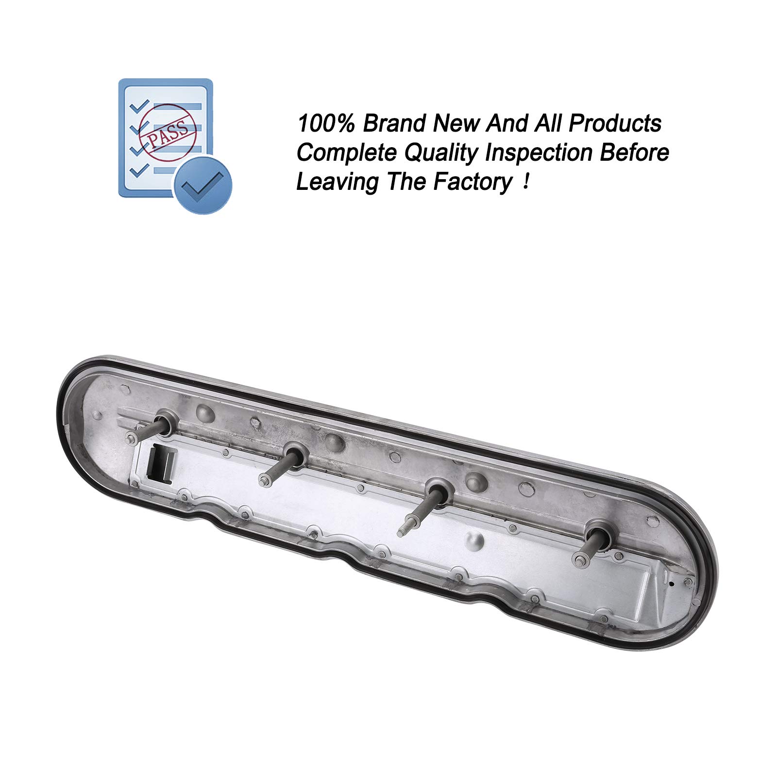 ONER AUTO PARTS Driver Side Valve Cover with Gasket & Bolts Compatible with 1999-2008 Cadillac Escalade, Chevy Silverado, Suburban, Tahoe, Trailblazer, GMC Sierra, Yukon, Replace# 12570427 264-965