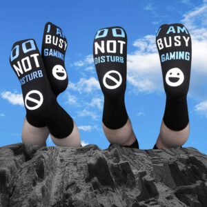 Birthday Gifts For Mens,Do Not Disturb Im Gaming Socks for Men,Teen Boys Gifts Ideas,Fathers Day Funny Gifts For Dad Sons