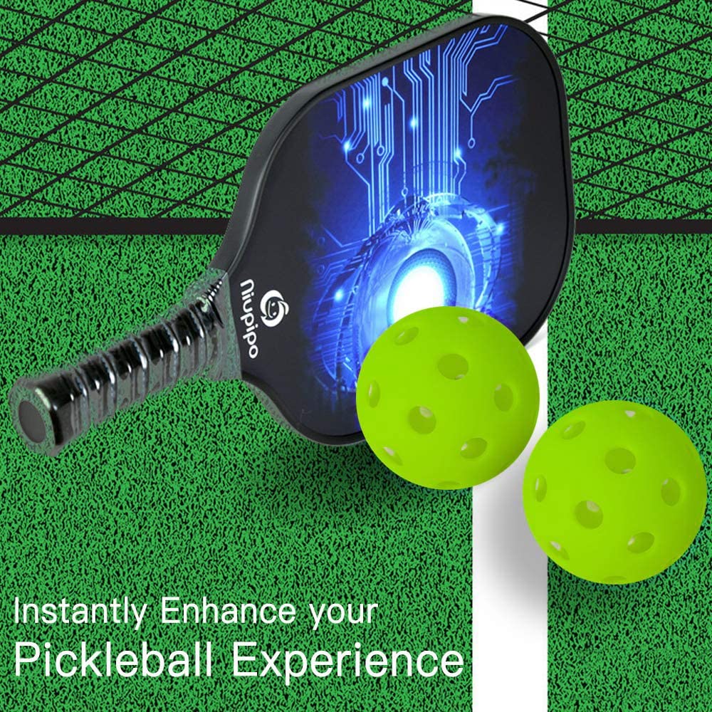 JINJIAN Pickleballs 6 Pack Balls-40 Holes, Outdoor Pickleball USAPA Approved Performance Pickleballs, Specifical Designed for Courts Play, High-Vis Optic Green Pickleballs(6 Pack)