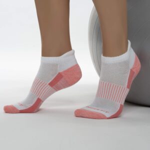 Copper Fit unisex adult Ankle Length Sport Socks, White, Large-X-Large US