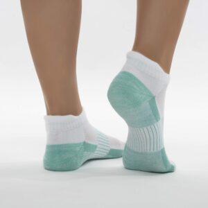 Copper Fit unisex adult Ankle Length Sport Socks, White, Large-X-Large US