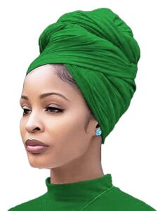 nonbongoy head wraps for black women stretch turban african headwraps scarf soft hijab hair wraps jersey head scarf for locs braids