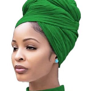 Nonbongoy Head Wraps for Black Women Stretch Turban African Headwraps Scarf Soft Hijab Hair Wraps Jersey Head Scarf for Locs Braids