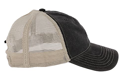 Jeep Garment Washed Trucker Hat - Black