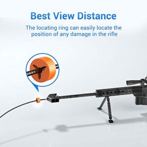 Wireless Rifle Borescope NIDAGE 0.177inch Rifle Bore Scope Gun Cleaning Camera Fits .20 Caliber and Larger, Visual Barrel Gun Endoscope with 3.28FT Cable, Side View Mirror for Bore Cleaning Inspection