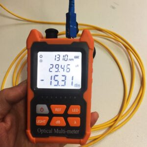 D YEDEMC Mini Optical Fiber Power Meter FC/SC/ST Universal Interface Fiber Tester Built-in 2Mw Visual Fault Locator Li-ion Battery USB Charge (OPM&VFL-2Mw-Li)