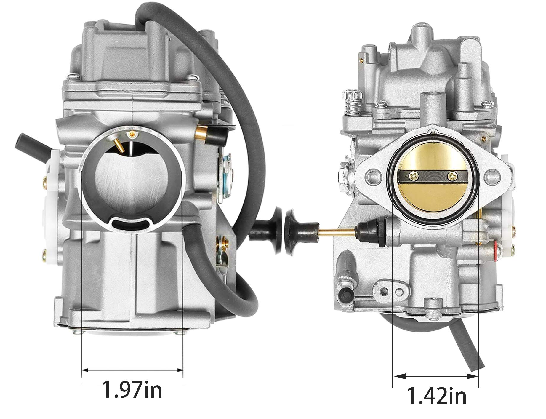 YFM350 Carburetor for Yamaha 1987-1990 & 1992-1995 Moto-4 350 YFM350/1987-2004 Warrior 350 YFM350/1987-1998 Big Bear 350 YFM350/1996-1998 Kodiak 400 YFM400/1995 Wolverine 350 YFM35F +Intake Manifold