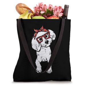 Poodle Polka Dots Bandana Dog Lover Owner Girls Women Gift Tote Bag