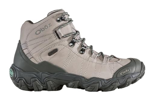 Oboz Women's Bridger Mid B-DRY Hiking Boot, Frost Gray, 6.5