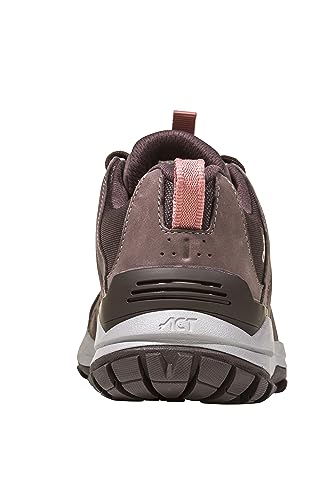 Oboz Women's Sypes Low Leather B-Dry Waterproof Hiking Shoe, Peppercorn, 8.5