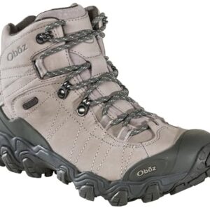 Oboz Women's Bridger Mid B-DRY Hiking Boot, Frost Gray, 6.5