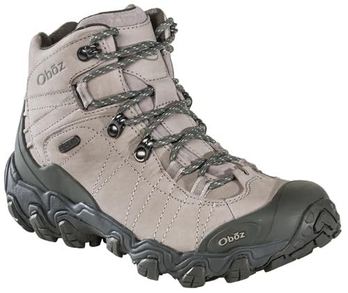 Oboz Women's Bridger Mid B-DRY Hiking Boot, Frost Gray, 6.5