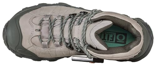 Oboz Women's Bridger Mid B-DRY Hiking Boot, Frost Gray, 6.5