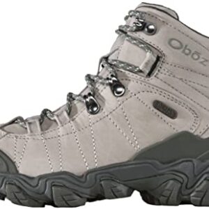 Oboz Women's Bridger Mid B-DRY Hiking Boot, Frost Gray, 6.5