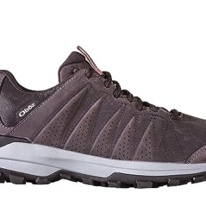 Oboz Women's Sypes Low Leather B-Dry Waterproof Hiking Shoe, Peppercorn, 8.5