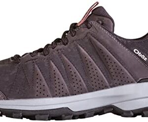 Oboz Women's Sypes Low Leather B-Dry Waterproof Hiking Shoe, Peppercorn, 8.5