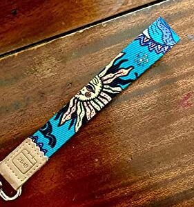 DQL wrist key lanyard, Bohemian key chain wristlet hand lanyard key wrist strap, keychain short key lanyard, car key holder for women(Cute)