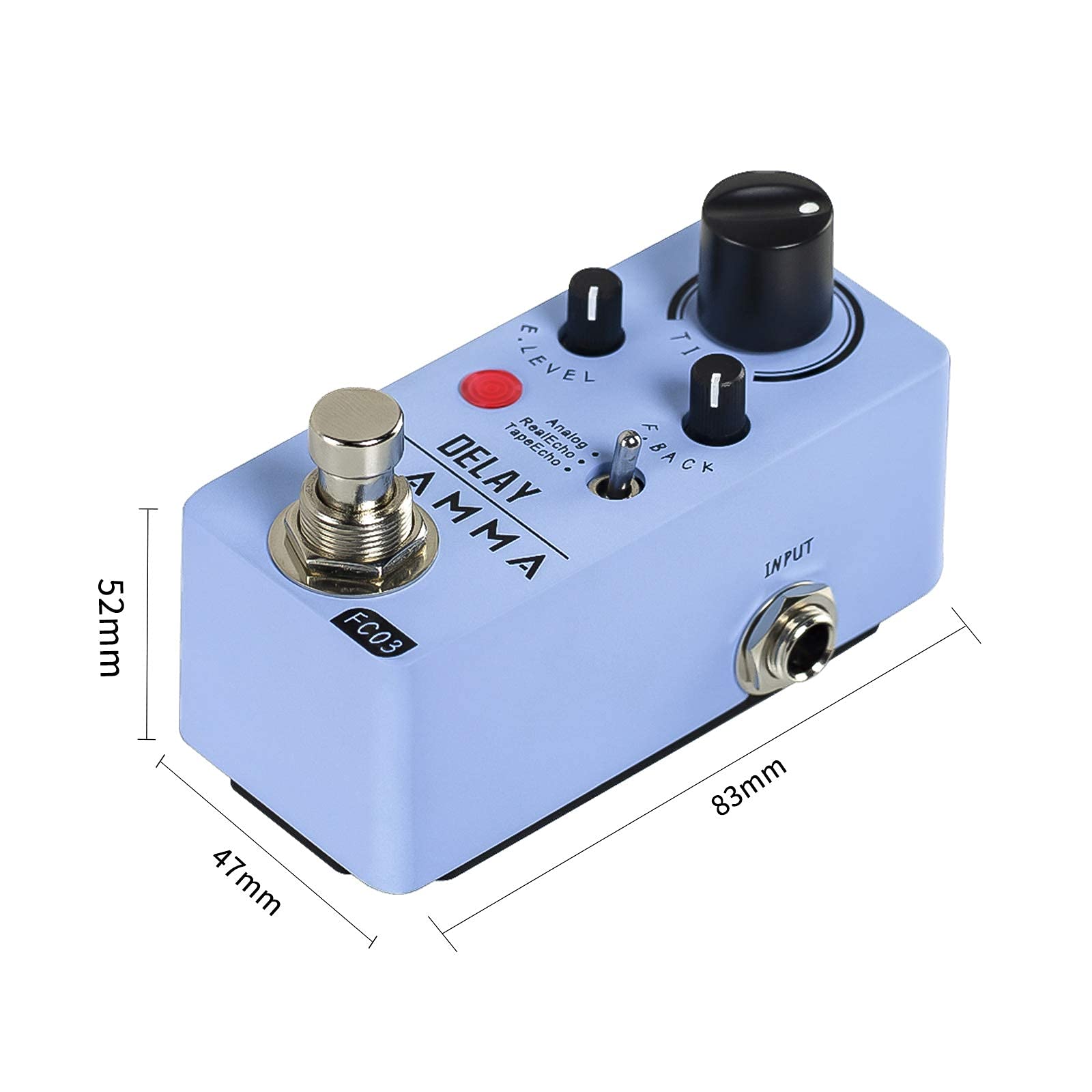 FLAMMA FC03 Delay Pedal Electric Guitar 3 Delay Effects Modes Analog Real Echo Tape Echo True Bypass