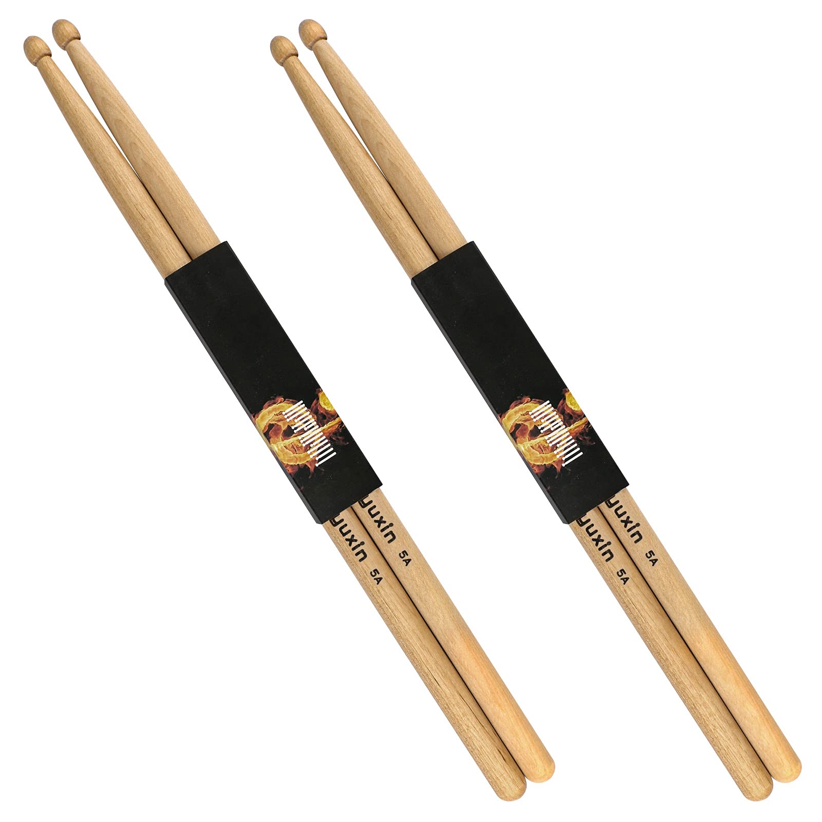 Anyuxin Drum Sticks 5A Classic Maple Wood Drumsticks (2 Pair)