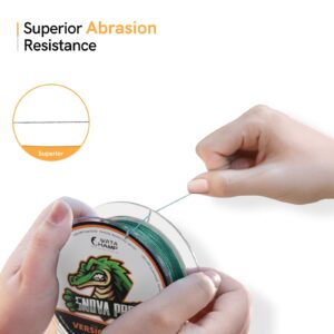 WataChamp Snova Pro Braided Fishing Line 6lb-100lb Incredible Superline Abrasion Resistant Braided Lines Super Strong High Performance (2 Spools for 164 Yards Package)