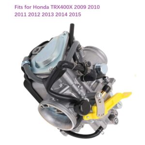 400EX Carburetor，Compatible with Honda Sportrax TRX400EX 2x4 1999-2008 ATV, TRX400X 2x4 2009-2015 TRX 400 Carburetor 400EX Replaces 16100-HN1-A43