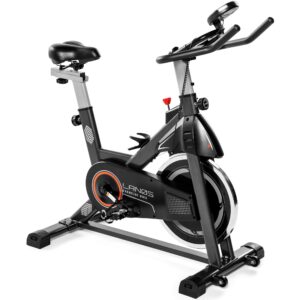 lanos exercise bike, stationary bike for indoor cycling,the perfect exercise bikes for home gym,indoor exercise bike for men and women,stationary bike, silent belt drive, ipad holder