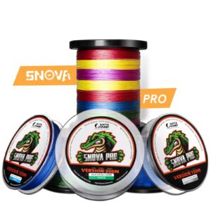 WataChamp Snova Pro Braided Fishing Line 6lb-100lb Incredible Superline Abrasion Resistant Braided Lines Super Strong High Performance (2 Spools for 164 Yards Package)