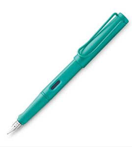 lamy safari fine nib fountain pen with converter z28 aquamarine