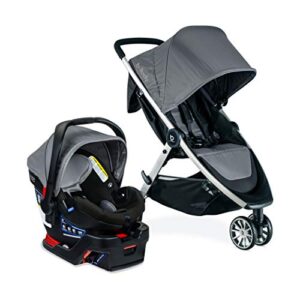 britax b-lively & b-safe gen2 flexfit travel system, fog safewash , 2 piece set